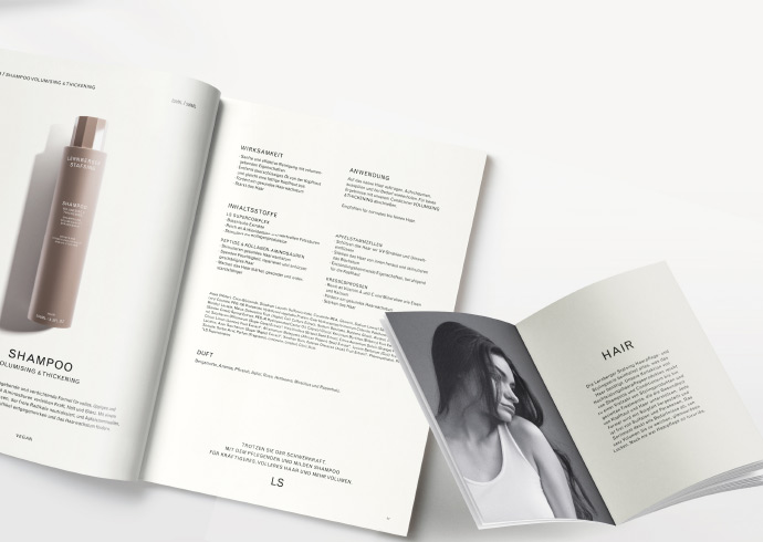 Geöffneter Lernberger Stafsing Katalog und Broschüre.